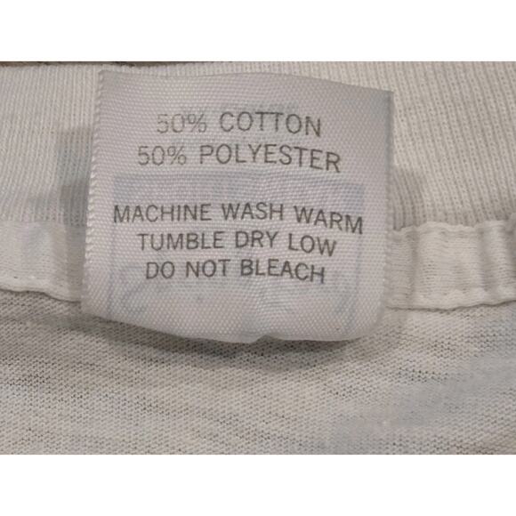 Bon Jovi Slippery When Wet Shirt Authentic Vtg 80s USA Single Stitch White 2XL - Picture 4 of 10